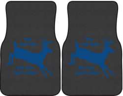 You can Run Whitetail Deer Silhouette Car Mats