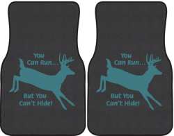 You can Run Whitetail Deer Silhouette Car Mats