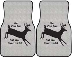You can Run Whitetail Deer Silhouette Car Mats