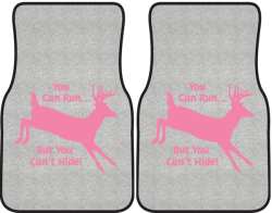 You can Run Whitetail Deer Silhouette Car Mats
