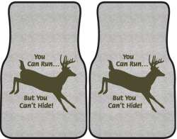You can Run Whitetail Deer Silhouette Car Mats