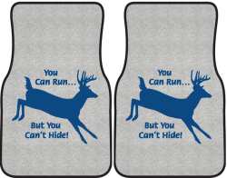 You can Run Whitetail Deer Silhouette Car Mats