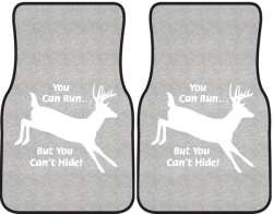 You can Run Whitetail Deer Silhouette Car Mats