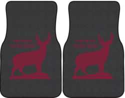 The Buck Stops Here Deer Silhouette Car Mats