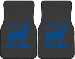 The Buck Stops Here Deer Silhouette Car Mats