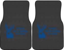 A Hunter Will Do Anything Whitetail Deer Silhouette Car Mats