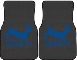 Nature's Fast Food 2 Whitetail Deer Silhouette Car Mats