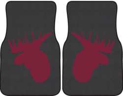 Moose Profile Silhouette Car Mats