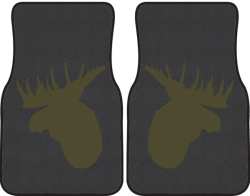 Moose Profile Silhouette Car Mats