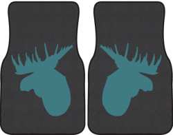 Moose Profile Silhouette Car Mats