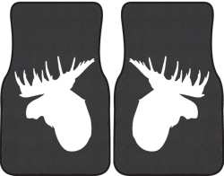 Moose Profile Silhouette Car Mats
