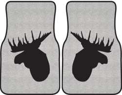 Moose Profile Silhouette Car Mats