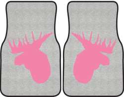 Moose Profile Silhouette Car Mats