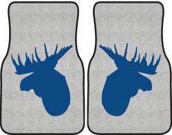 Moose Profile Silhouette Car Mats