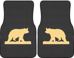 Ramblin' On Bear Silhouette Car Mats