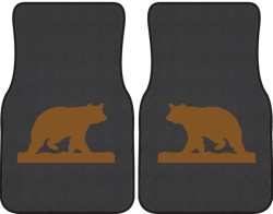 Ramblin' On Bear Silhouette Car Mats
