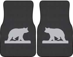 Ramblin' On Bear Silhouette Car Mats