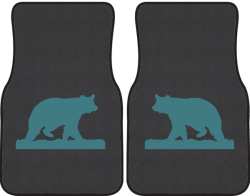 Ramblin' On Bear Silhouette Car Mats