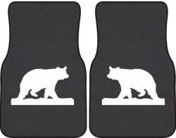 Ramblin' On Bear Silhouette Car Mats