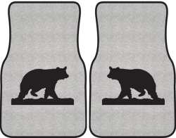 Ramblin' On Bear Silhouette Car Mats