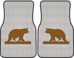 Ramblin' On Bear Silhouette Car Mats