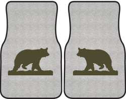 Ramblin' On Bear Silhouette Car Mats