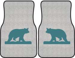 Ramblin' On Bear Silhouette Car Mats