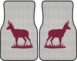 Pronghorn Antelope Silhouette Car Mats