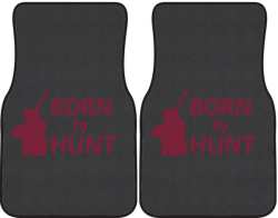 Born to Hunt Shotgun Silhouette Car Mats