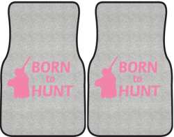 Born to Hunt Shotgun Silhouette Car Mats