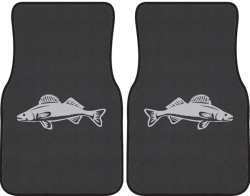 Walleye Silhouette Car Mats