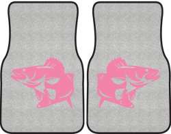 Walleye Striking Silhouette Car Mats
