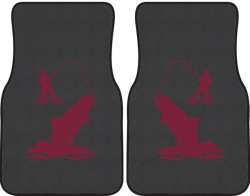 Spring Creek Rainbow Trout Silhouette Car Mats