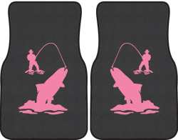 Spring Creek Rainbow Trout Silhouette Car Mats