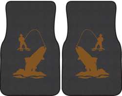 Spring Creek Rainbow Trout Silhouette Car Mats