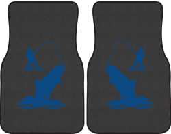 Spring Creek Rainbow Trout Silhouette Car Mats