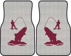 Spring Creek Rainbow Trout Silhouette Car Mats