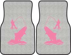 Spring Creek Rainbow Trout Silhouette Car Mats
