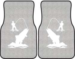 Spring Creek Rainbow Trout Silhouette Car Mats