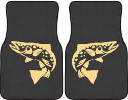 Brown Trout Silhouette Car Mats
