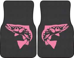 Brown Trout Silhouette Car Mats