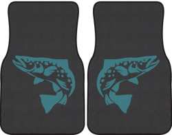 Brown Trout Silhouette Car Mats