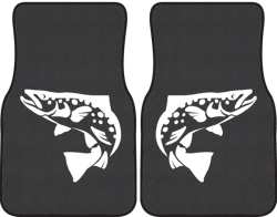 Brown Trout Silhouette Car Mats