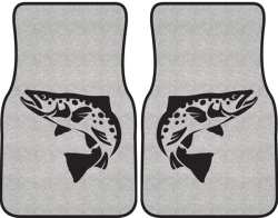 Brown Trout Silhouette Car Mats