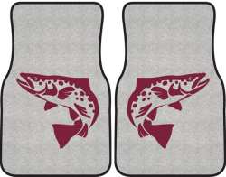Brown Trout Silhouette Car Mats