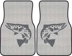 Brown Trout Silhouette Car Mats