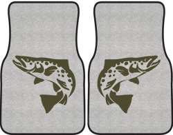 Brown Trout Silhouette Car Mats