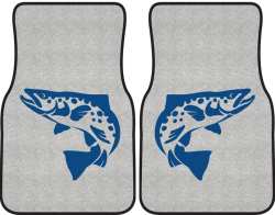 Brown Trout Silhouette Car Mats