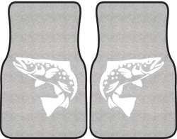 Brown Trout Silhouette Car Mats