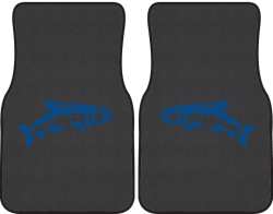 Leaping Trout Silhouette Car Mats